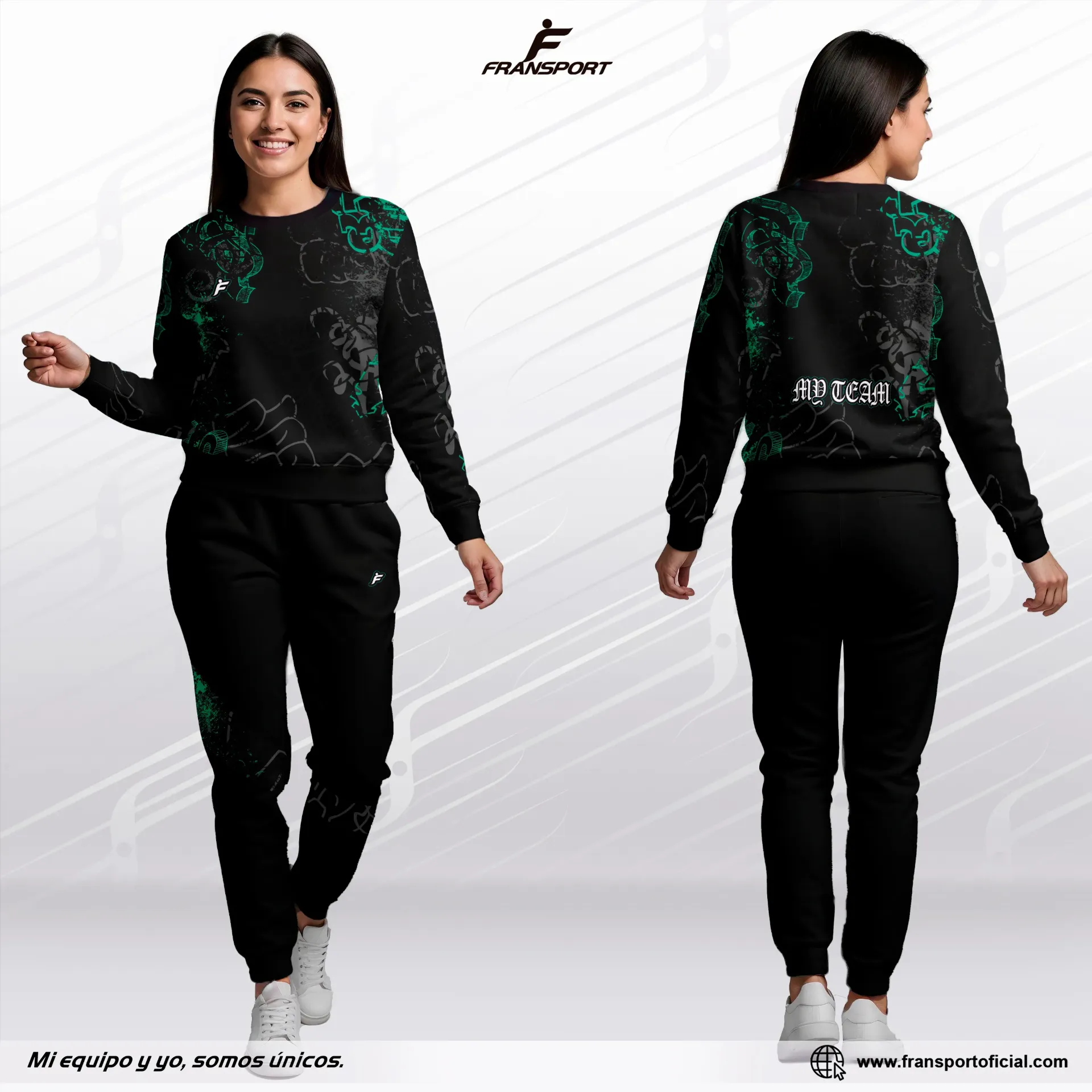 Chándal casual fransport - personalizable - Id 1419  mujer