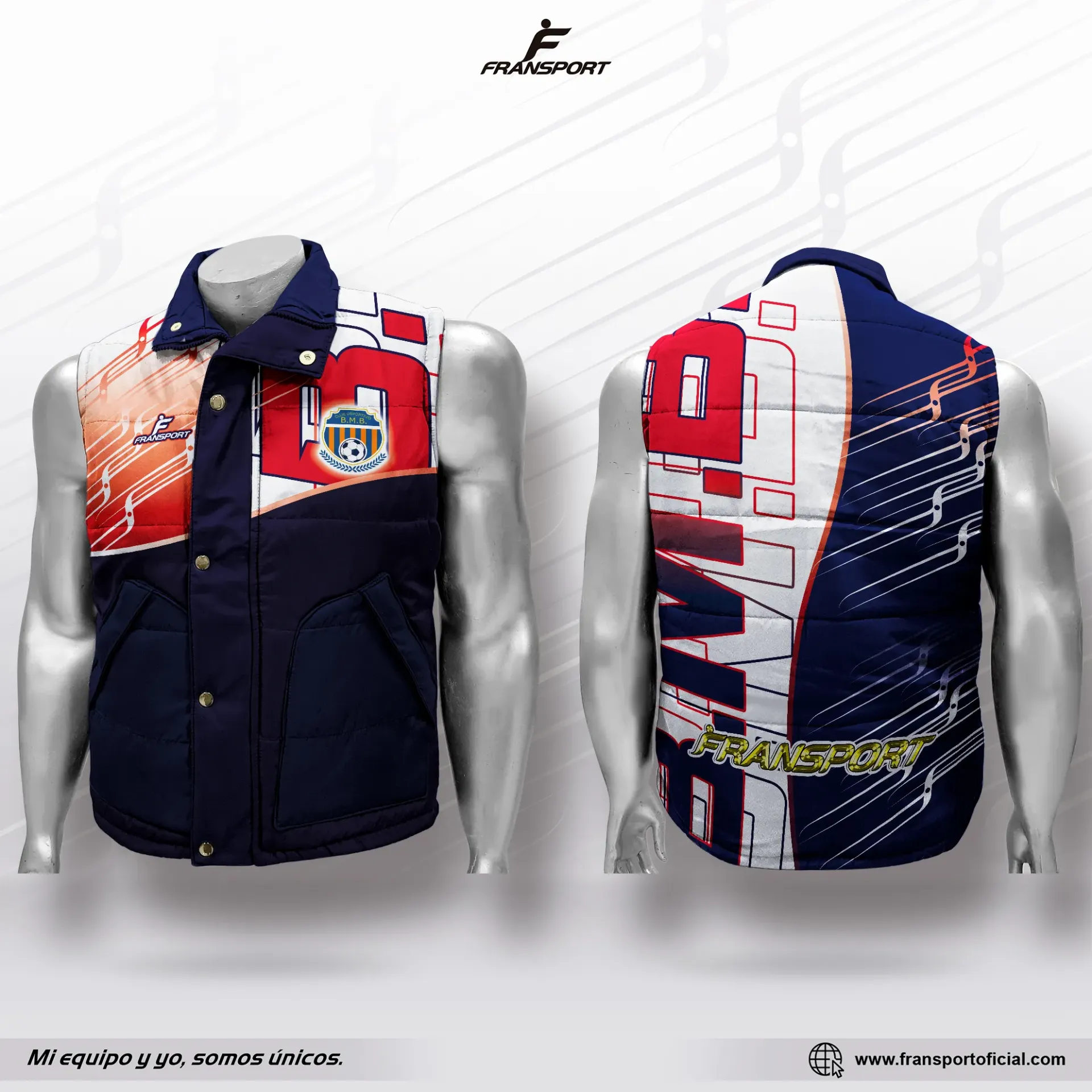 Chaleco personalizable Fransport - MOD 8512 (copia) (Azul marino)
