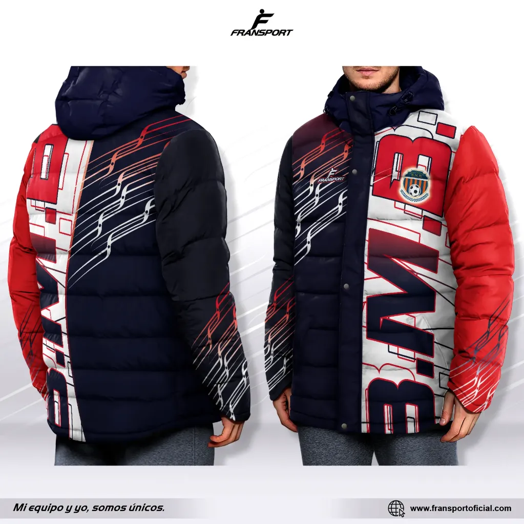Parka full sublimado personalizable - Mod 8512 (Azul marino)