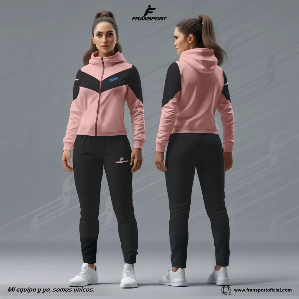 CONJUNTO DEPORTIVO COSTURADO BIOS 664 (Negro)
