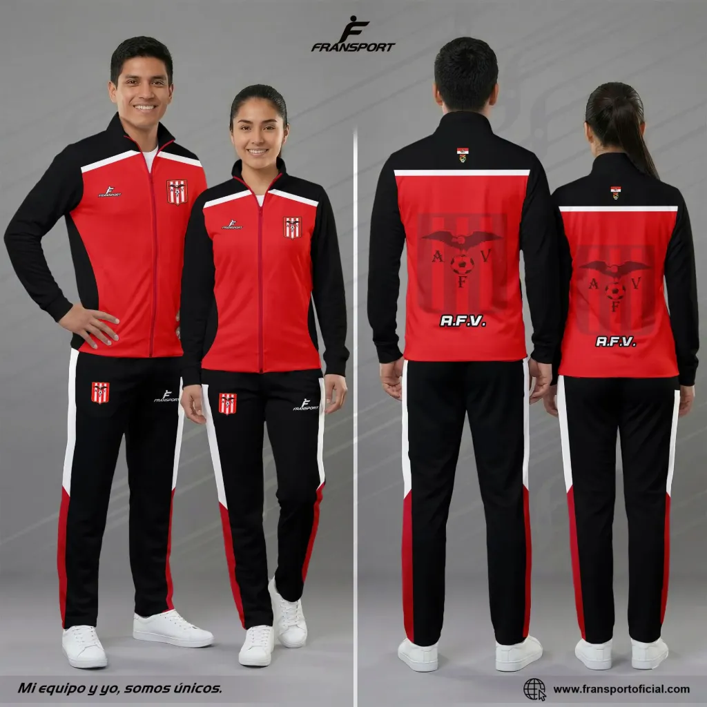 Conjunto Deportivo personalizable Fransport - CRM 2102 (Negro)