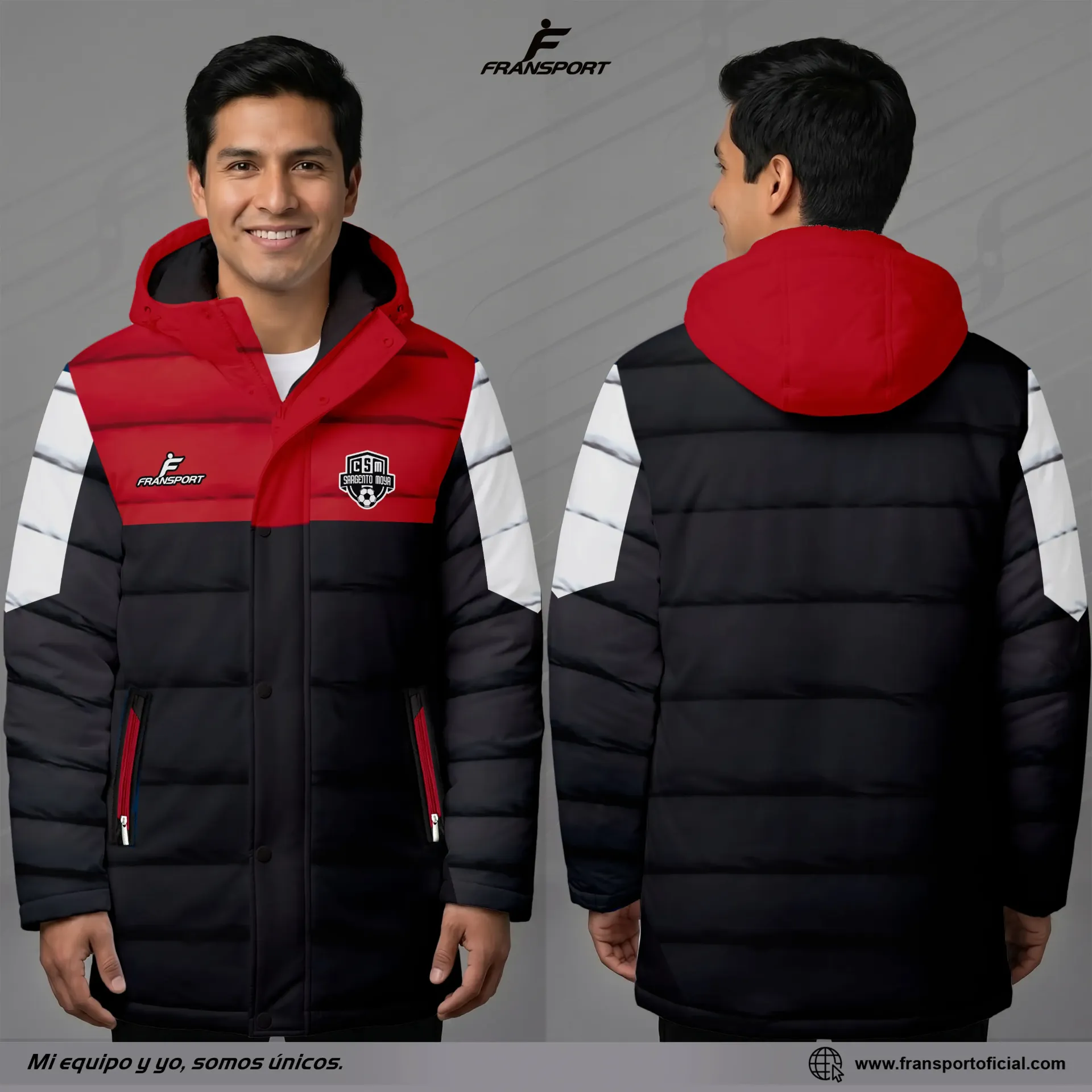 PARKA TERMICA PERSONALIZABLE FRANSPORT - CRM 2278 (Negro)