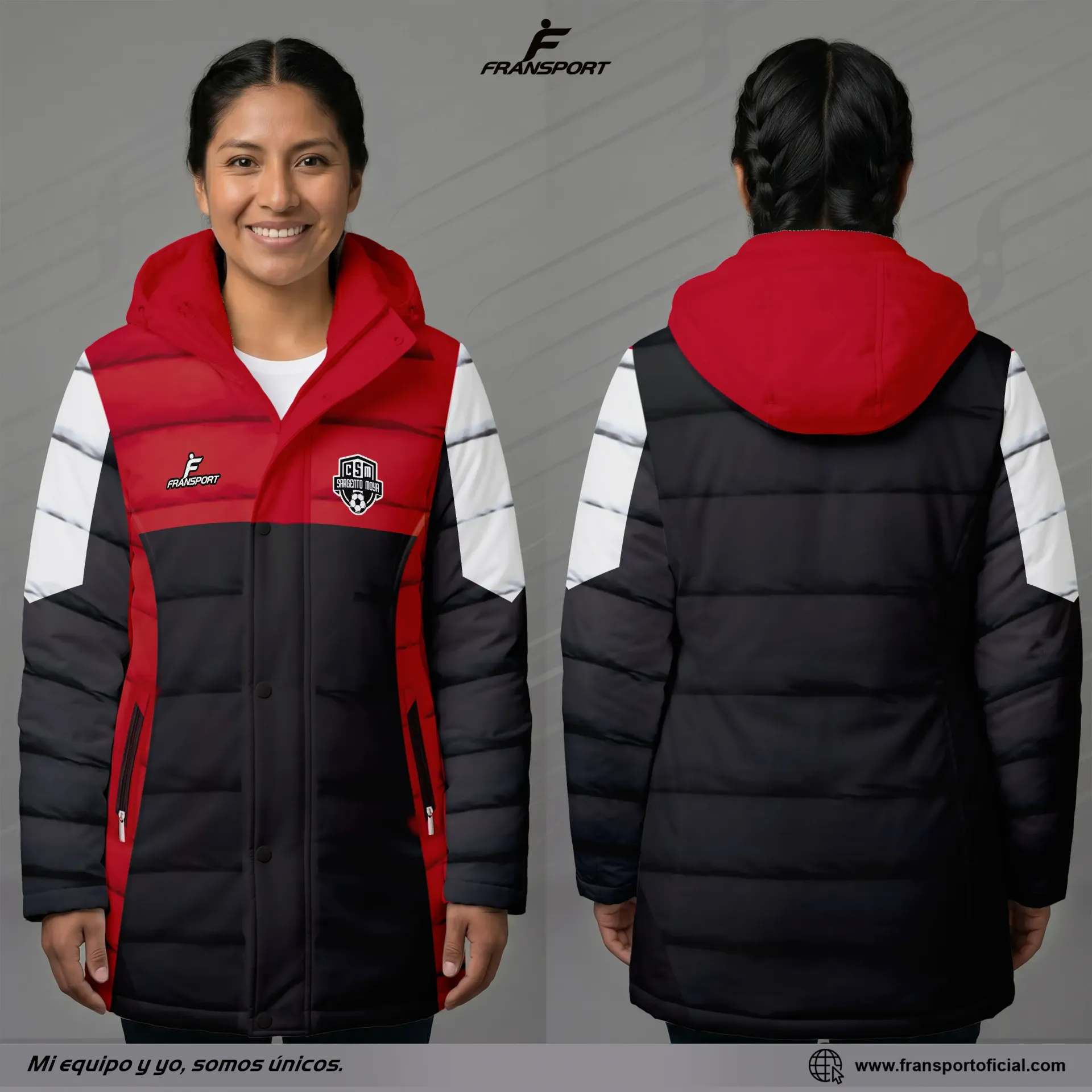 PARKA TERMICA PERSONALIZABLE FRANSPORT - CRM 2278 (Negro)