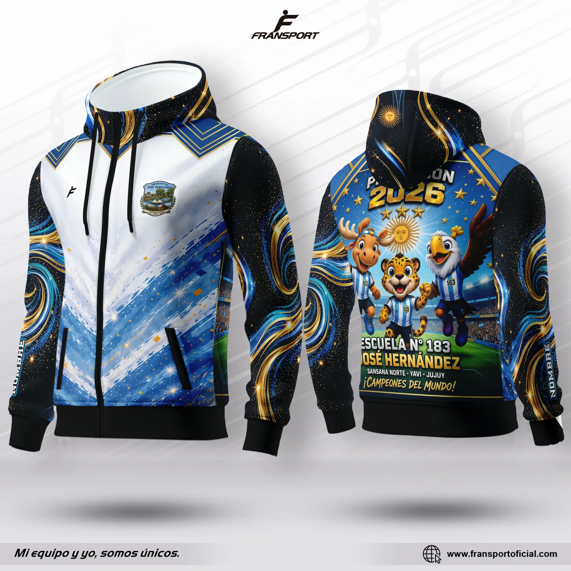 Chaqueta suelta estilo Deportivo personalizable Fransport - CRM 2397
