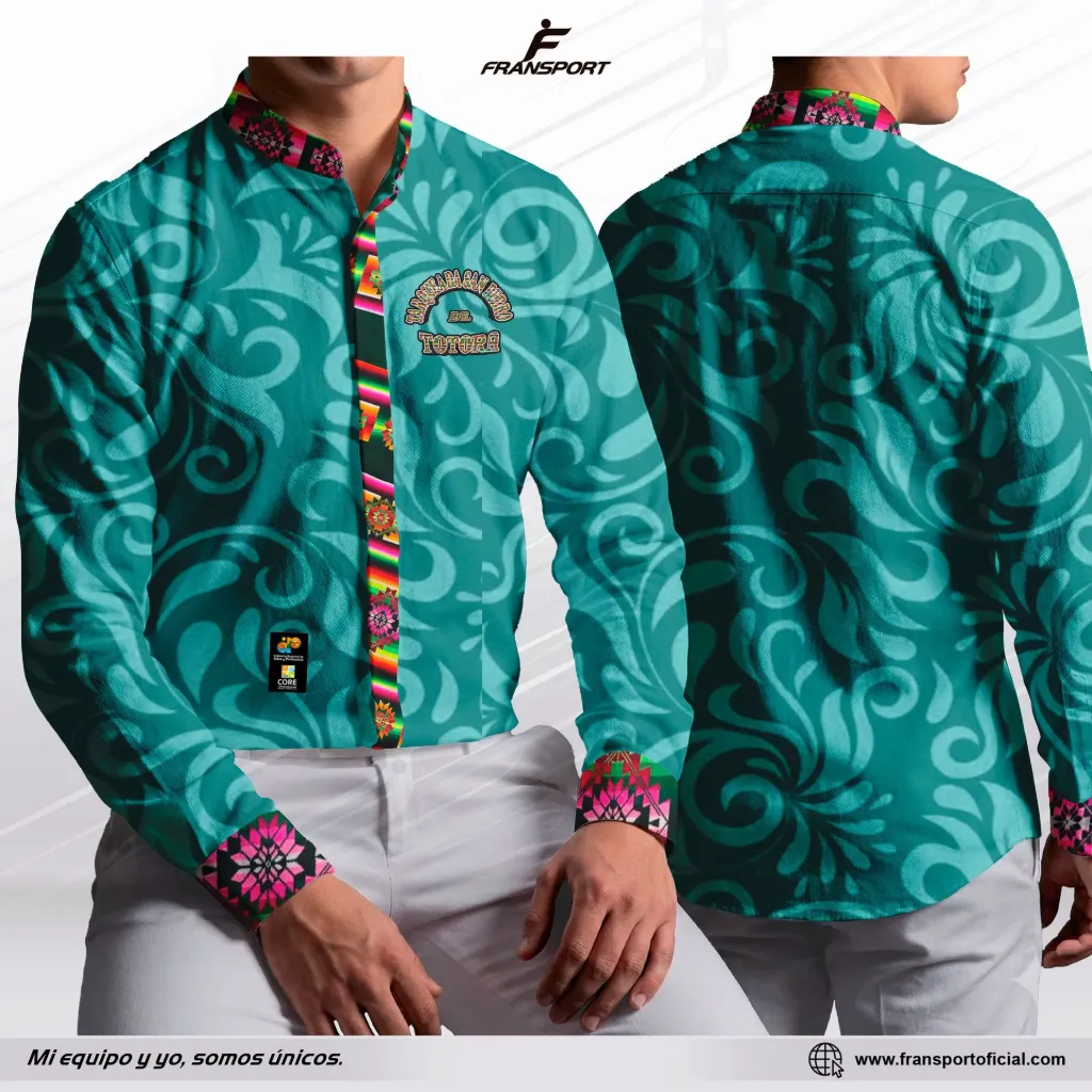 Camisa estilo folklorico personalizable - 685 a