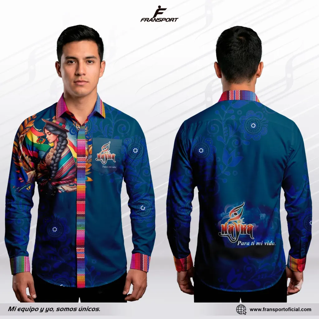 Camisa estilo folklorico personalizable - crm 1951