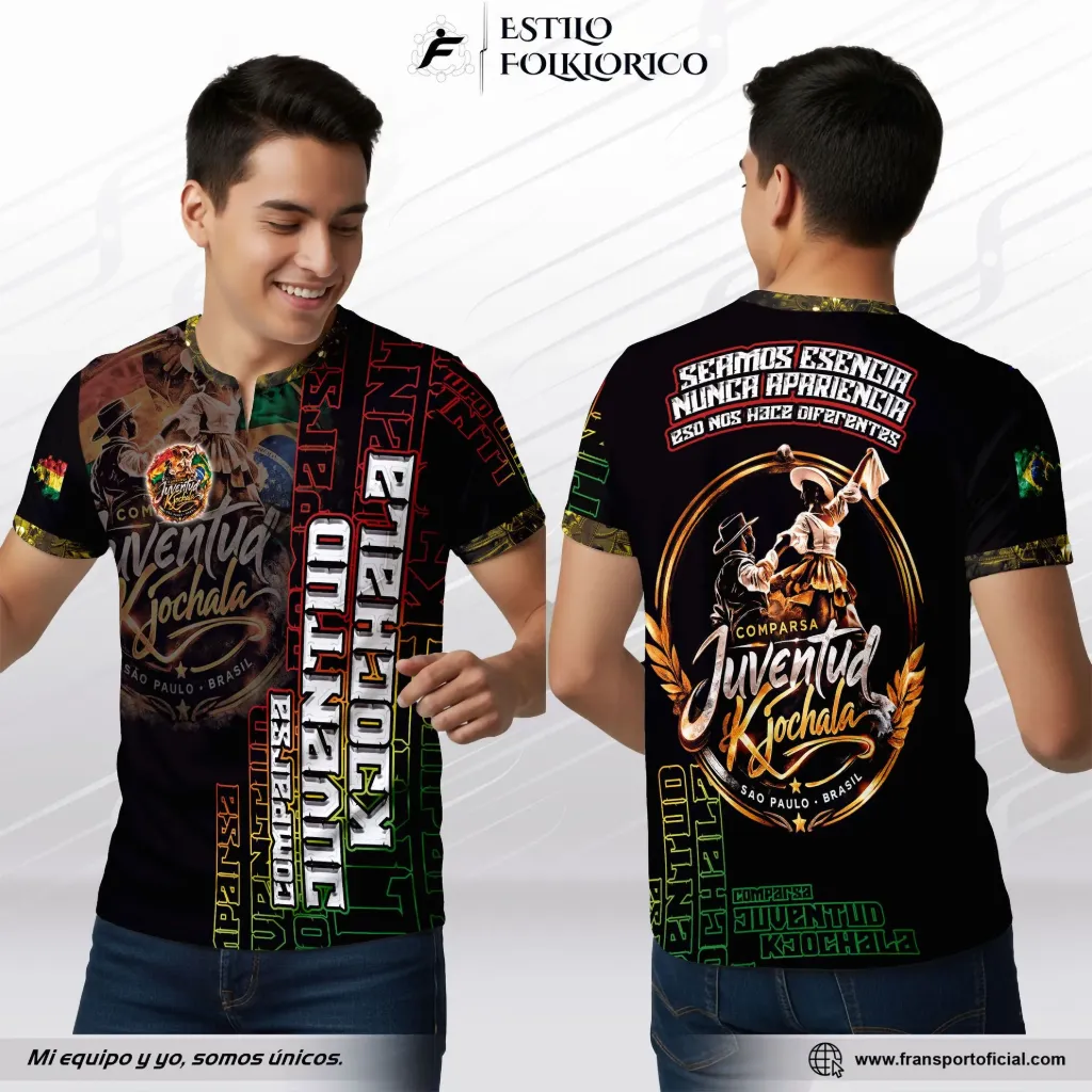 Camiseta Estilo Folklor Bolivia | Modelo Personalizable – Fransport - crm 1850