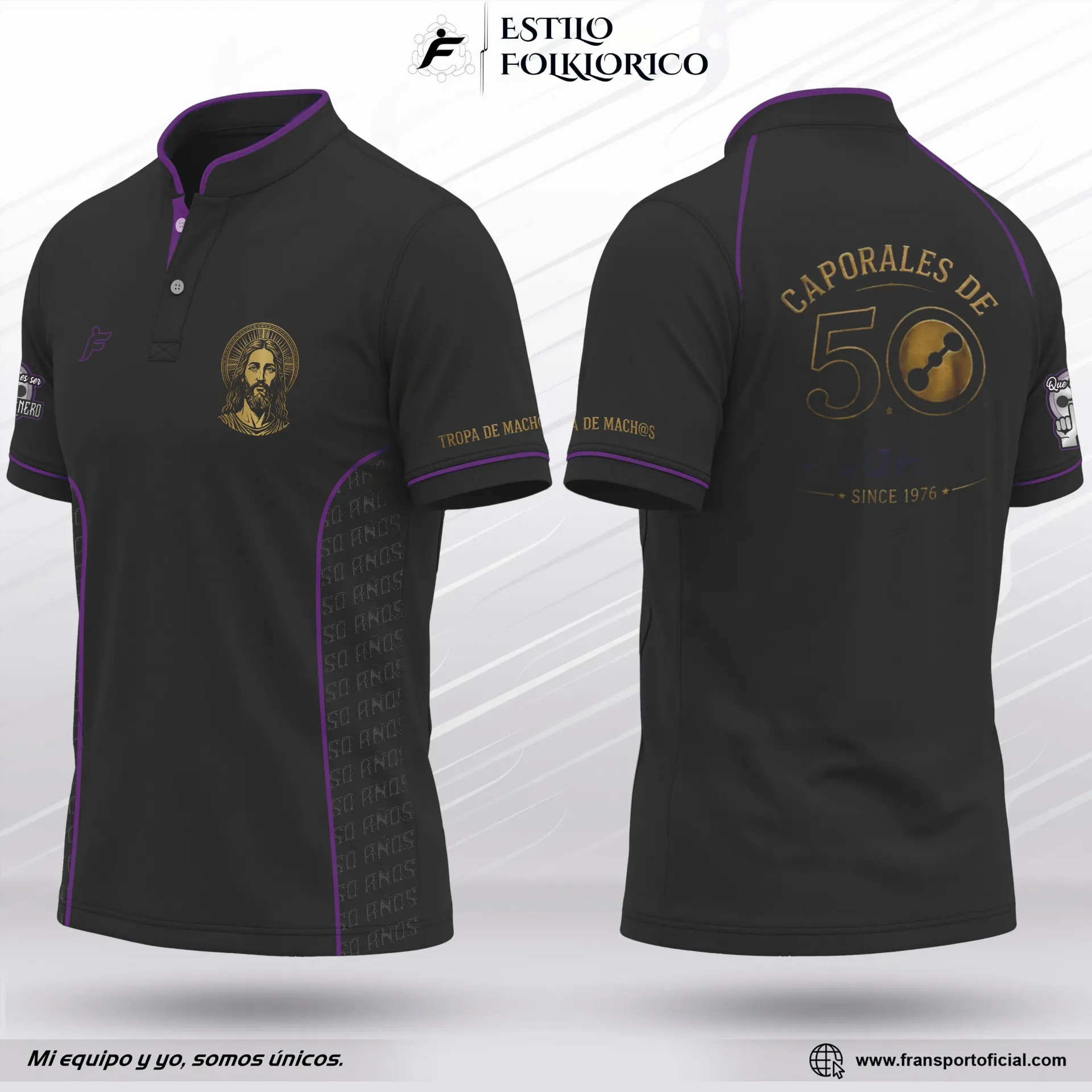 Camiseta Polo Estilo Folklor Bolivia Caporales | Modelo Personalizable – Fransport - crm 2494