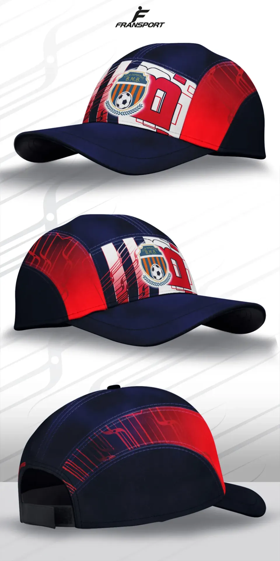 Gorra personalizable Fransport - mod 8512 (Azul)
