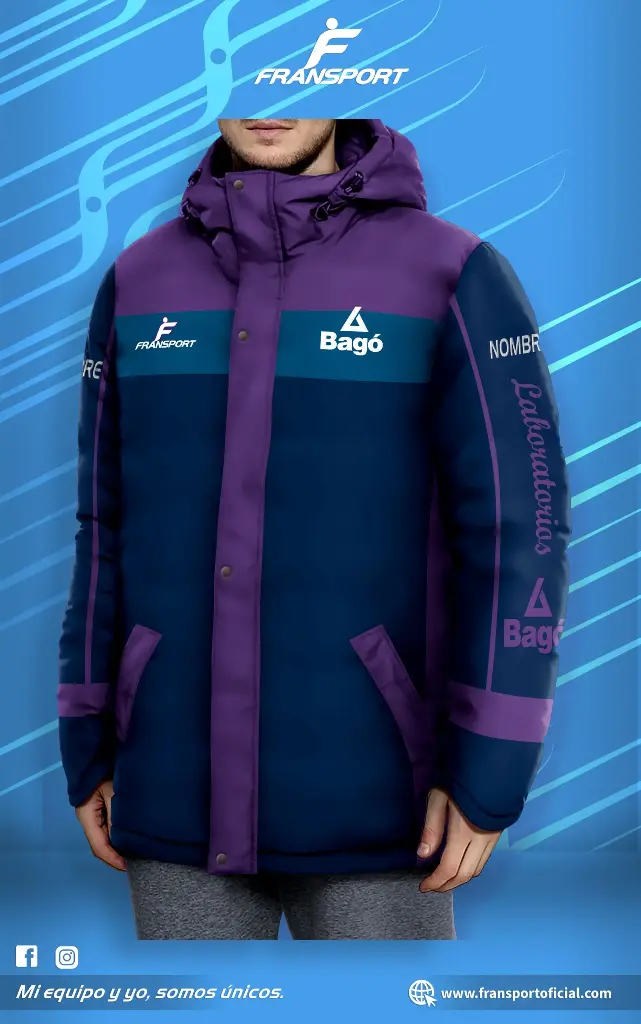 Parka sin sublimado (Azul)