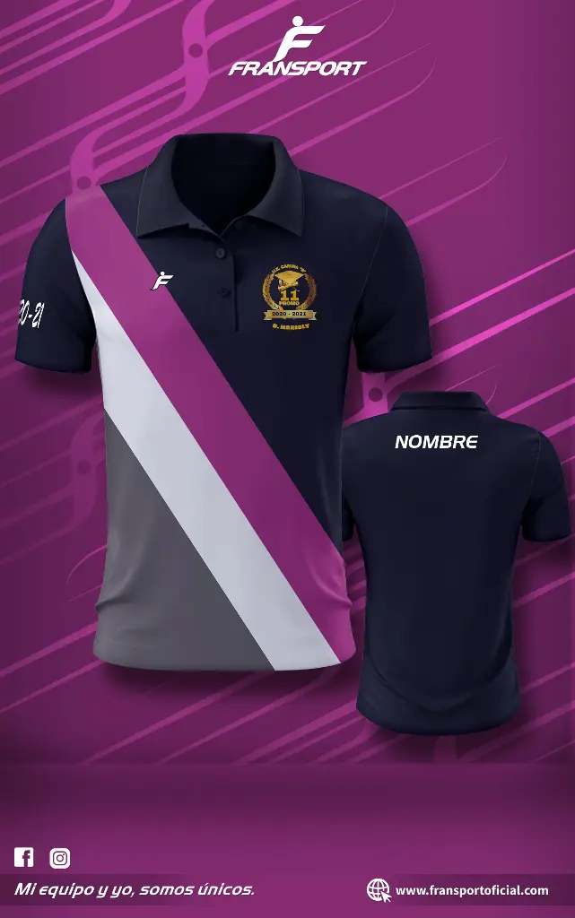 Polo personalizable fransport (Azul)
