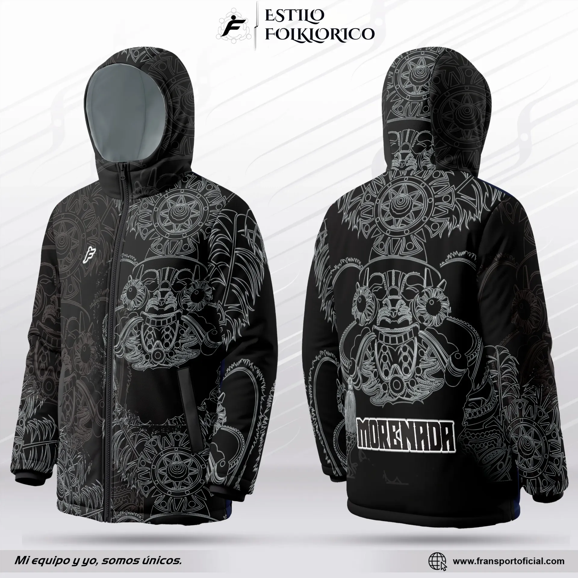 Parka termica Estilo Folklor Bolivia – Morenada | Modelo Personalizable – Fransport - ID 2188 b