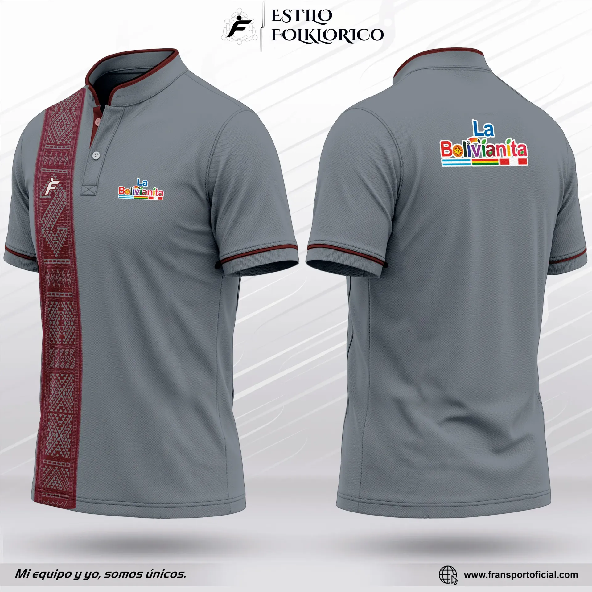 Camiseta Polo Estilo Folklor Bolivia | Modelo Personalizable – Fransport - Nº 617