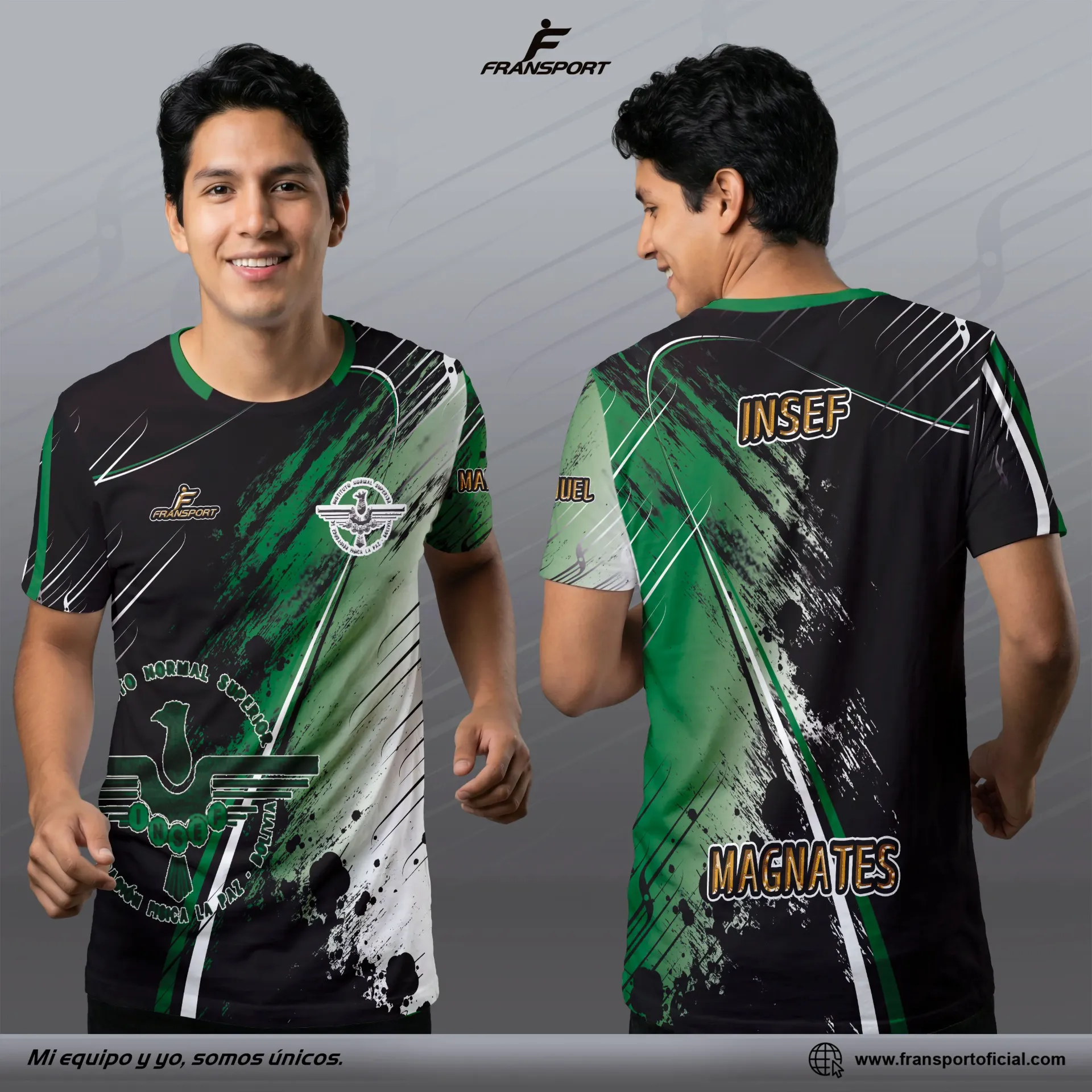 Camisetas personalizables Fransport estilo casual - full sublimado - 764