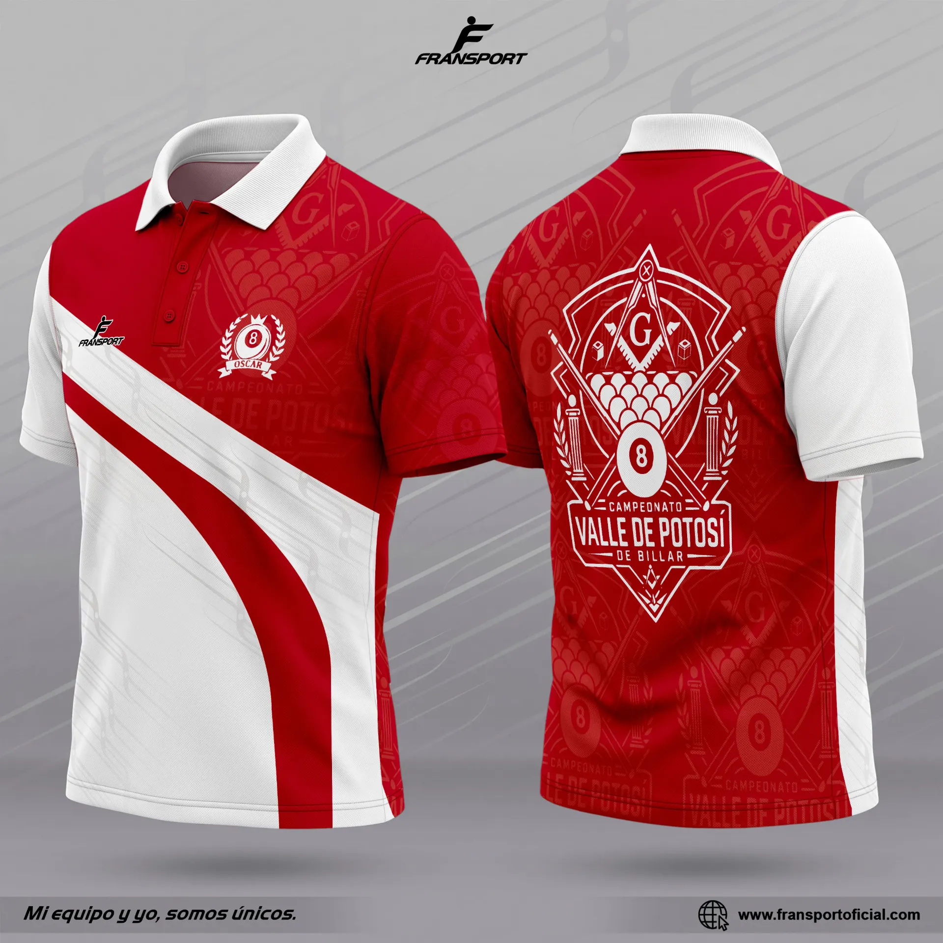 Polo personalizable fransport  CRM 2504