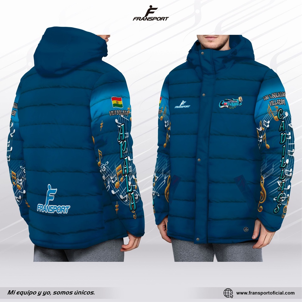 PARKA TERMICA PERSONALIZABLE FRANSPORT - VLLZ 1782 (Blanco)