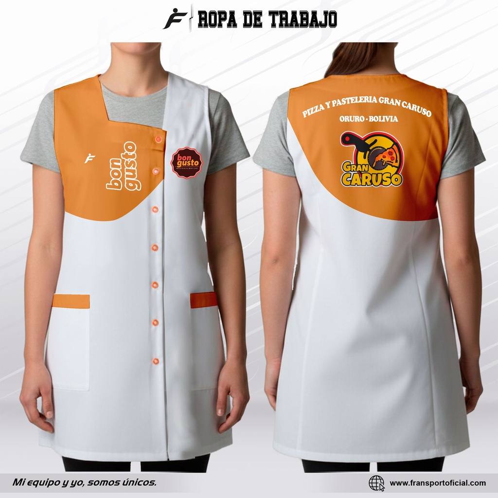 Mandil - Ropa de trabajo personalizable Fransport - Nº 1374