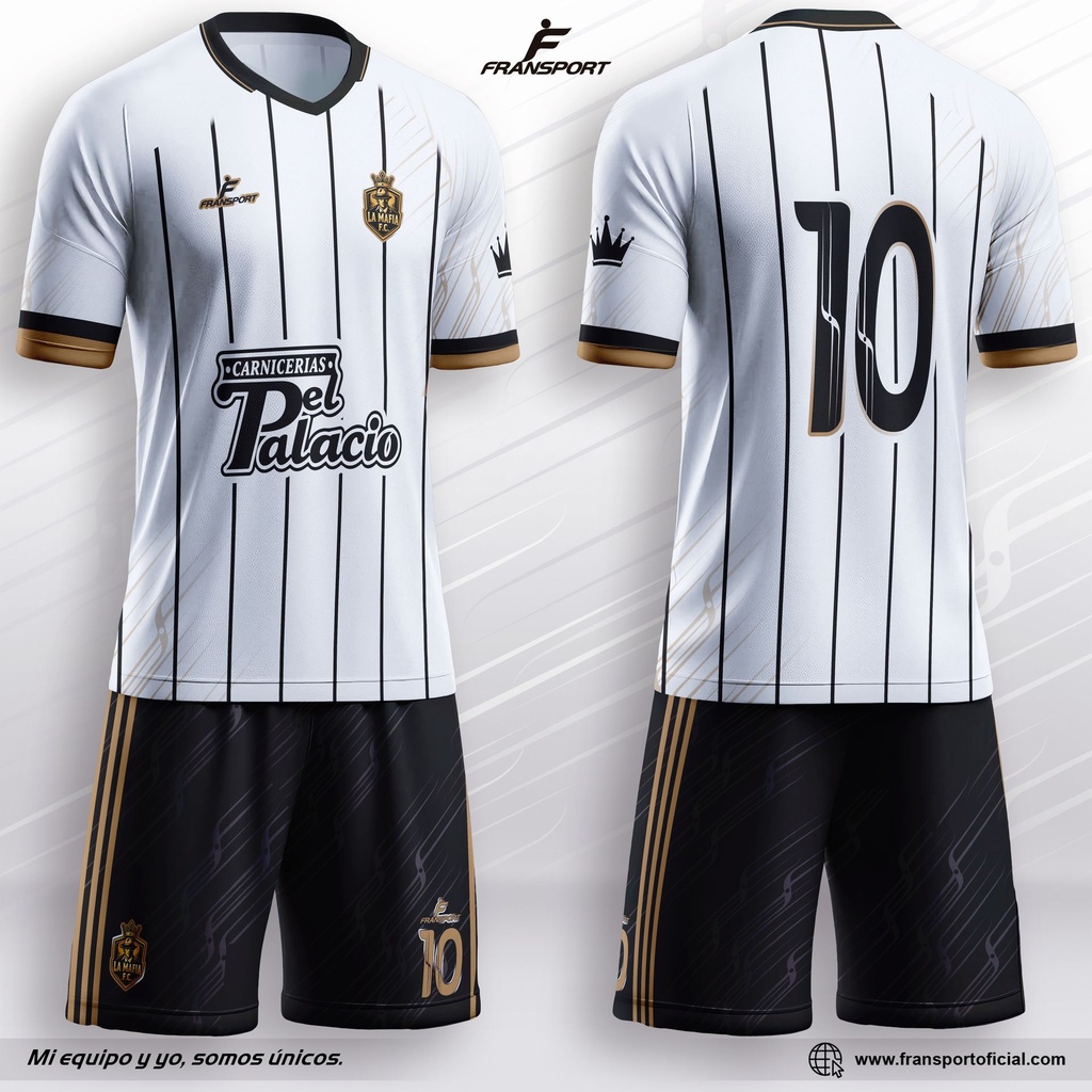 Poleras y corto Fútbol Diseño Fransport Personalizable - CRM 2666