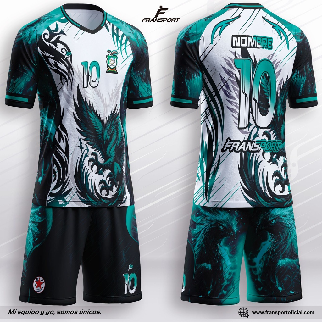 Poleras y corto Fútbol Diseño Fransport Personalizable CRM -2694