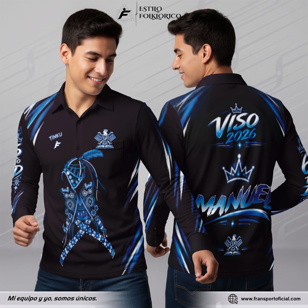 Camiseta Estilo Folklor | Modelo Personalizable – Fransport - Nº1481