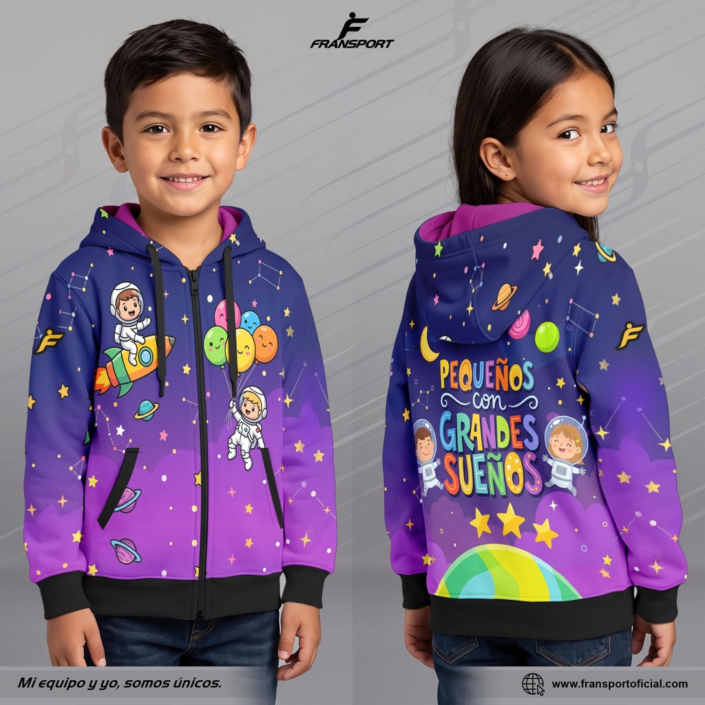 Chaqueta suelta estilo Deportivo personalizable Fransport - CRM 2742