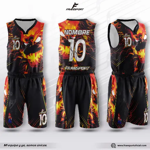 Conjunto malla y bermuda basquet