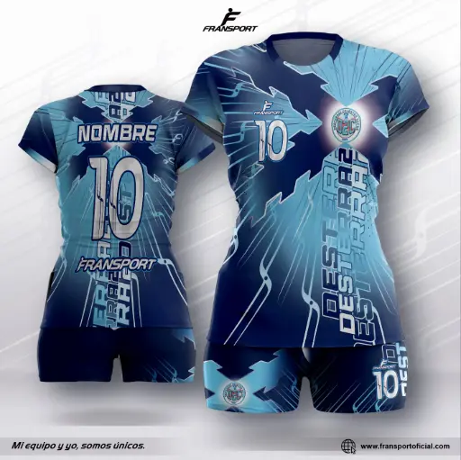 Conjunto Voleyball polera corto - 8478