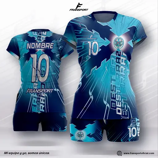 Conjunto malla y bermuda voleibol