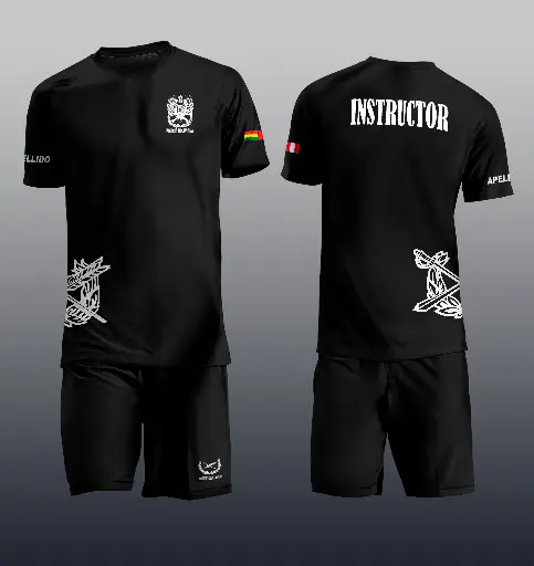 Conjunto Polera y corto policial - personalizable