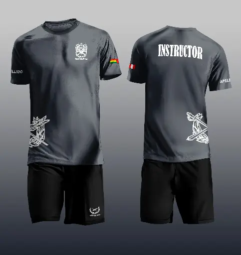 Conjunto Polera y corto policial - personalizable