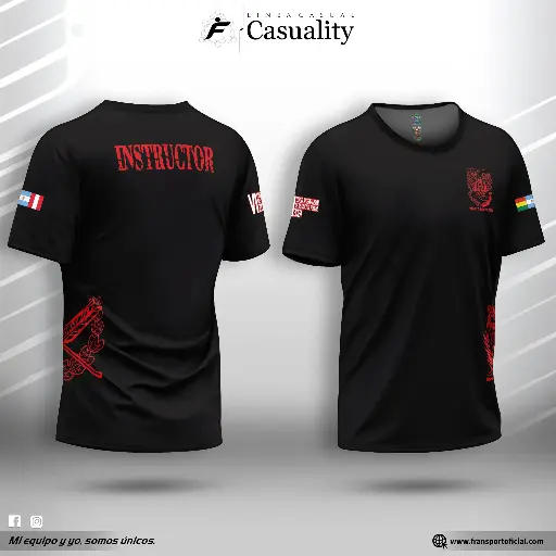 Polera suelta estilo policial - personalizable