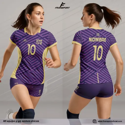 Conjunto Voleyball polera corto Mujer - Full sublimado - #404