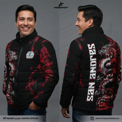 Chamarra termica varon Estilo Folklor Bolivia – Caporal | Modelo Personalizable – Fransport - ID 1262