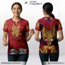 Camiseta mujer Estilo Folklor Bolivia – Diablada | Modelo Personalizable – Fransport - ID 1247