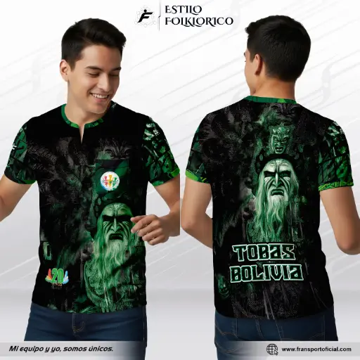 Camiseta Estilo Folklor Bolivia – Tobas | Modelo Personalizable – Fransport - ID 1241