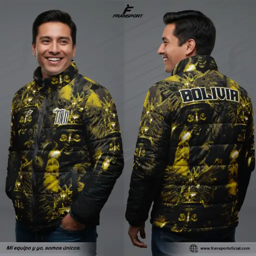 Chamarra termica varon Estilo Folklor Bolivia – Morenada | Modelo Personalizable – Fransport - ID 1242