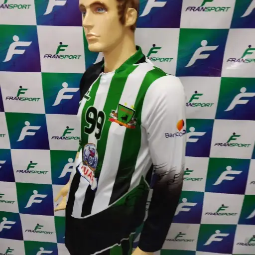 Poleras y corto Fútbol Diseño Fransport Personalizable full sublimado