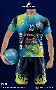 Poleras y corto Fútbol Diseño Fransport Personalizable full sublimado