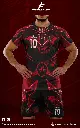 Poleras y corto Fútbol Diseño Fransport Personalizable full sublimado