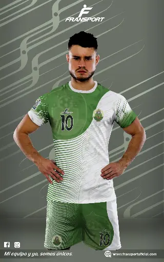 Poleras y corto Fútbol Diseño Fransport Personalizable full sublimado