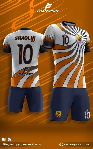 Poleras y corto Fútbol Diseño Fransport Personalizable sublimixto